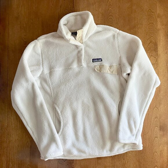 Patagonia Tops - Patagonia ivory Re-Tool fleece pullover M